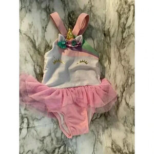 CAT AND JACK 18M UNICORN SWIMSUIT